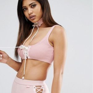 Fenty puma lace up bralette